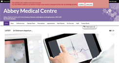 Desktop Screenshot of abbeymedicalcentre.org